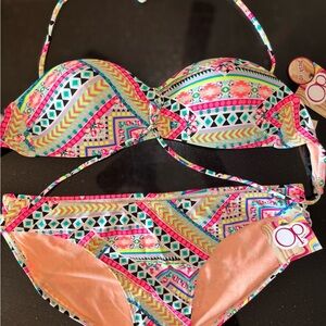 OP Bikini - Vibrant Geometric Print